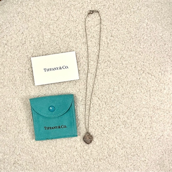 🌀please return to Tiffany & Co. 925 classic heart pendant silver necklace - Picture 6 of 13